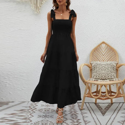 2023 New High-Waisted Printing Strapless Dress Women's Self-Independent Realistic European and American Style Amazon Wish