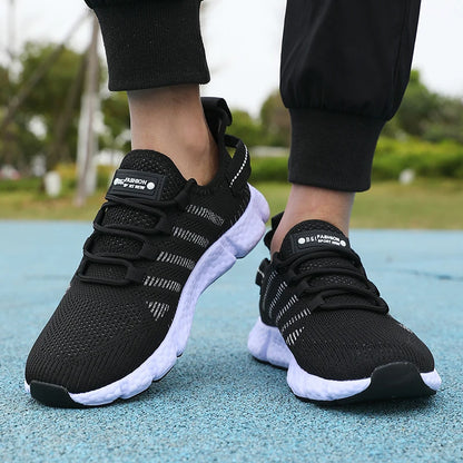 New Summer Soft Soled Running Shoes Men Mesh Breathable Casual Shoes Comfortable Fashionable Versatile Outdoor Exercise Shoes