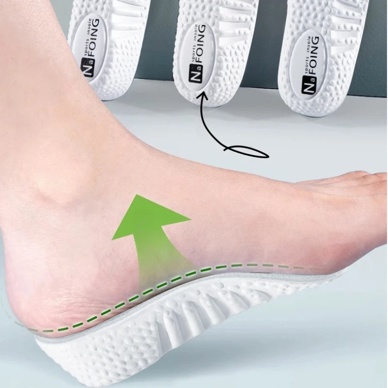 Memory Foam Heel Lift Shoe Pads for Men Women Sneakers Flat Feet Comfort Support Orthotic Insoles Arch Pain Relief Cushion