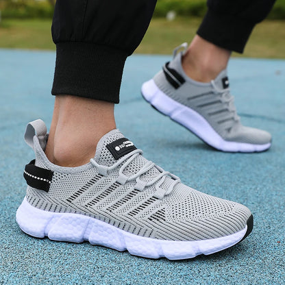New Summer Soft Soled Running Shoes Men Mesh Breathable Casual Shoes Comfortable Fashionable Versatile Outdoor Exercise Shoes