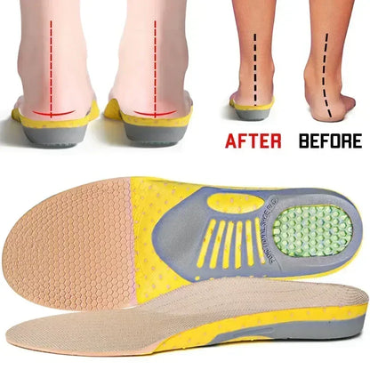 1Pair Orthopedic Insoles Orthotics Flat Foot Health Sole Pad for Shoes Insert Arch Support Pad Plantar Fasciitis Feet Care Pads