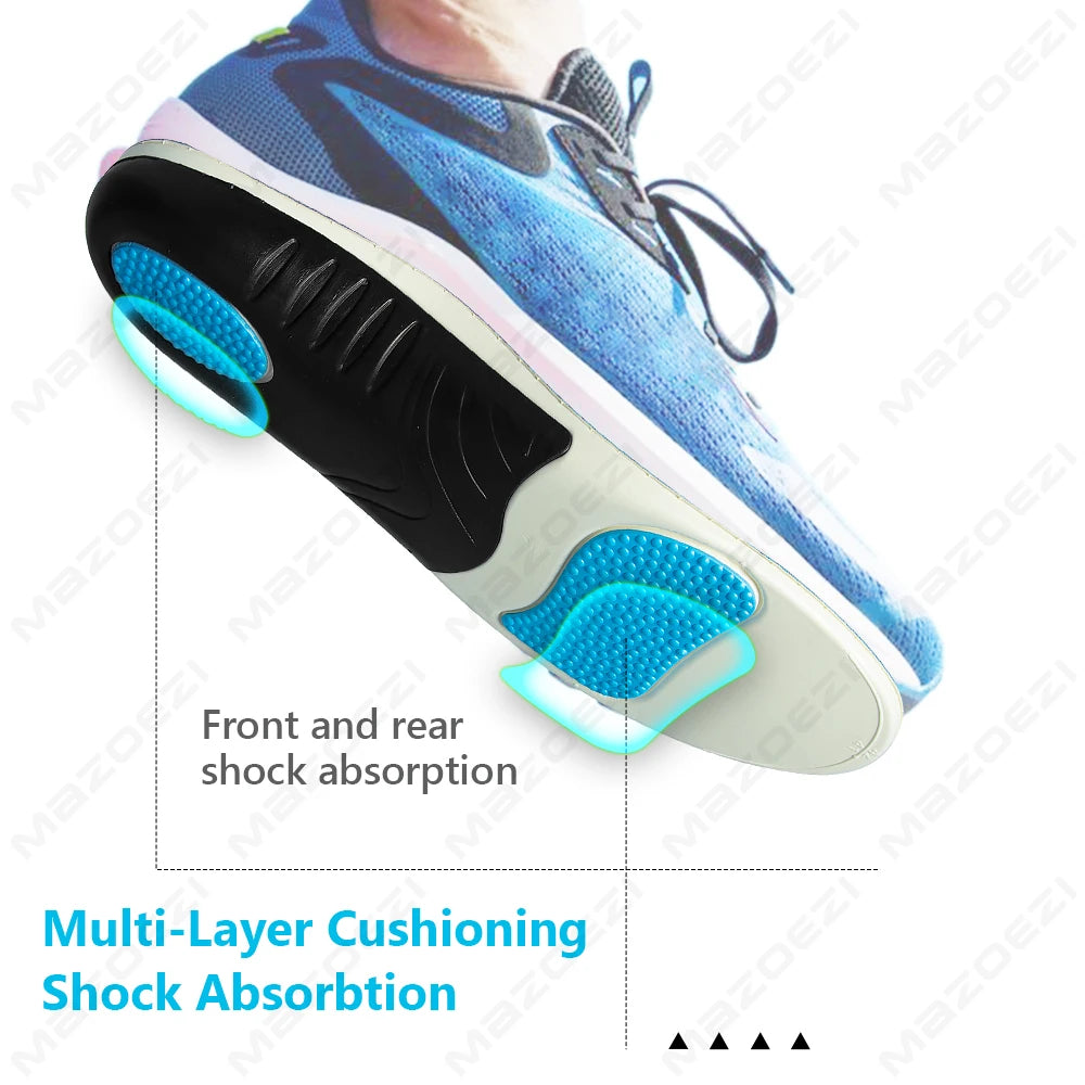 Orthopedic Insoles for Feet Sport Shock-absorbing Insole for Shoes Arch Support Plantar Fasciitis Templates Pads Men Women Sole