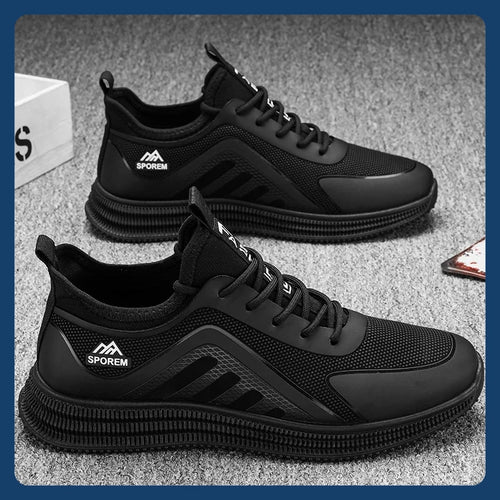 Men's Thin Flat Stain Resistant Lightweight Soft Sole Casual Comfortable Shoes Fashionable Streamlined Non-Slip Sneakers