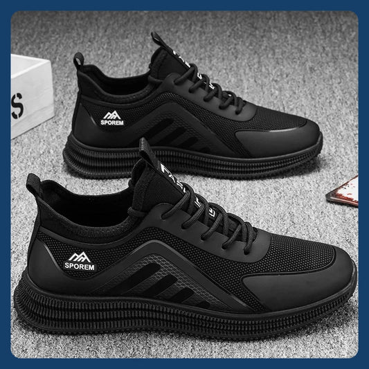 Men's Thin Flat Stain Resistant Lightweight Soft Sole Casual Comfortable Shoes Fashionable Streamlined Non-Slip Sneakers