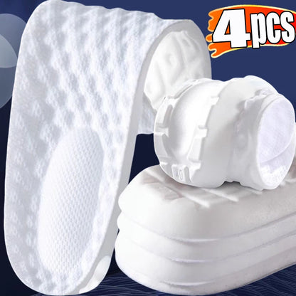 Latex Memory Foam Insoles for Sports Soft Foot Support Shoe Pads High Elastic Orthopedic Sport Insole Feet Care Insert Cushion