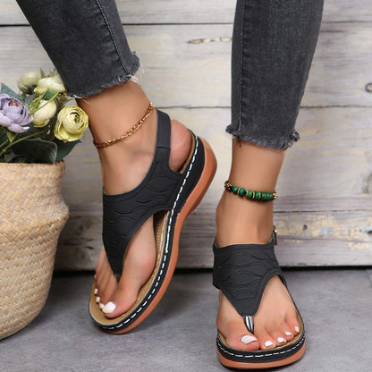 Autumn Wedges Shoes for Women High Heels Sandals Summer Shoes 2023 Flip Flop Chaussures Femme Platform Sandals Plus Size 35-43