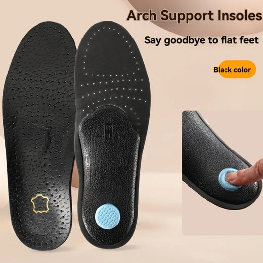 Leather Orthotic Insoles Half/Full Pad Orthopedic Flat Feet Heel Pain Arch Support O/X Leg Corrected Insoles Shoes Sole Insert