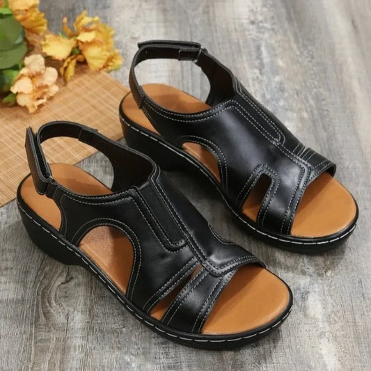 Summer Women Wedge Shoes Orthopedic Sandals Comfort Ladies Shoes Sandalias De Mujer Plus Size Lightweight Beach Sandals