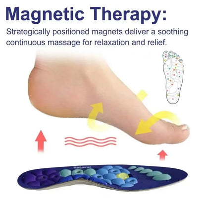 Magnetic Insoles Foot Acupressures Insoles Arch of the EVA Foot Orthopedic Sport Insoles Foot Training Reflexology for Men Women