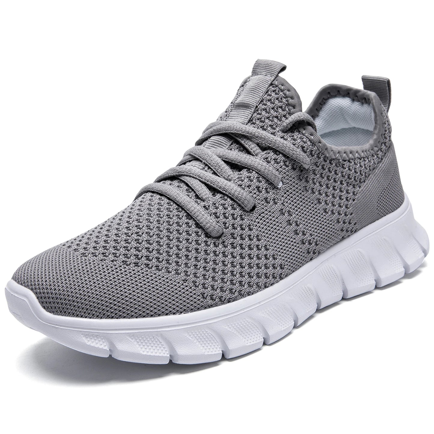 Men's Breathable Vulcanize Shoes Lightweight Running Walking Shoe Lace-up Anti-slip Casual Sneakers Zapatillas de Hombre Size 36
