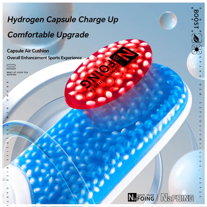 New Sport Insoles For Shoes High Elasticity Triple Shock Absorbing Sole Pad PU Memory Foam Air-cushion Super Soft Sneakers Soles