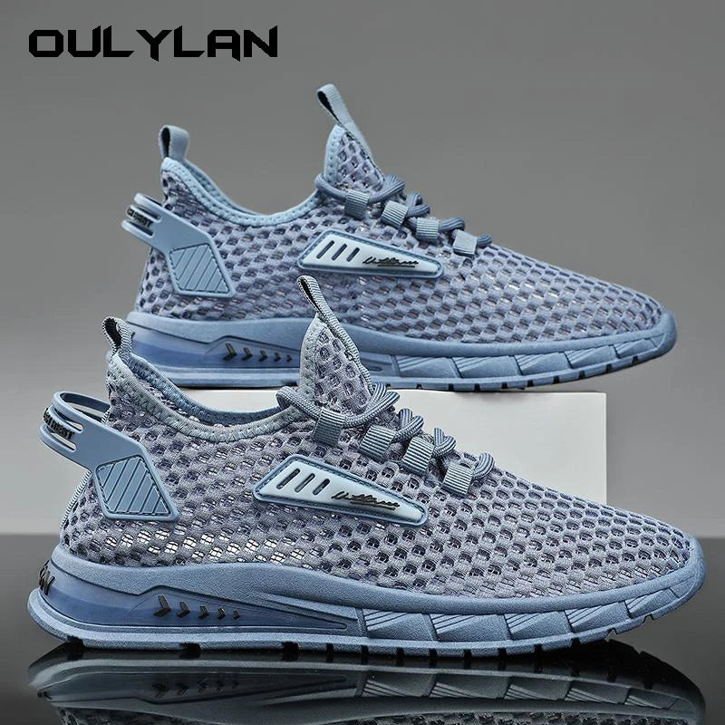Hollow Mesh Breathable Shoes Men Casual Sports Running Sneakers