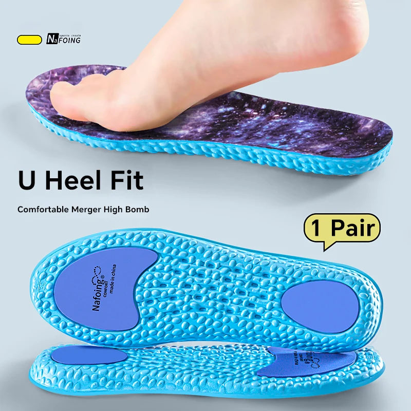 Sport Orthopedic Insoles for Feet Men Women EVA Breathable Shock Absorption Shoes Insole for Running Basketball Sport Care Pads