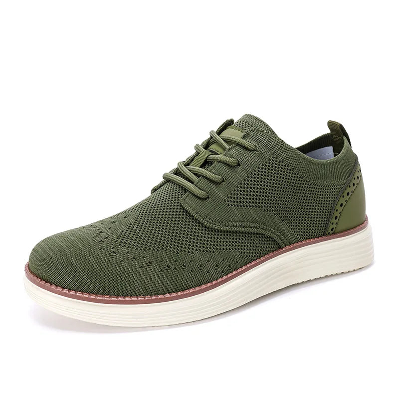 Asgard Men Casual Dress Sneakers Outdoor Comfort Lightweight Leisure Shoes Breathable Mesh Walking Shoes Soft Sole Sports Shoes
