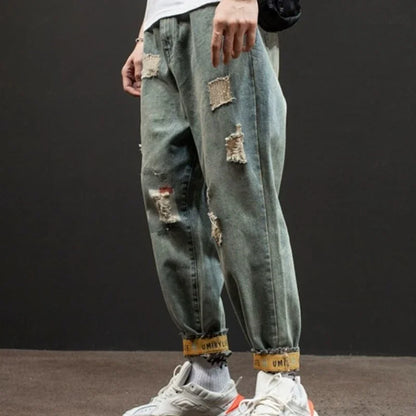 With Pockets Jeans for Men 90s Streetwear Trousers Harajuku Luxury Aesthetic 2025 Korean Autumn Washed Cheap Xs Man Cowboy Pants