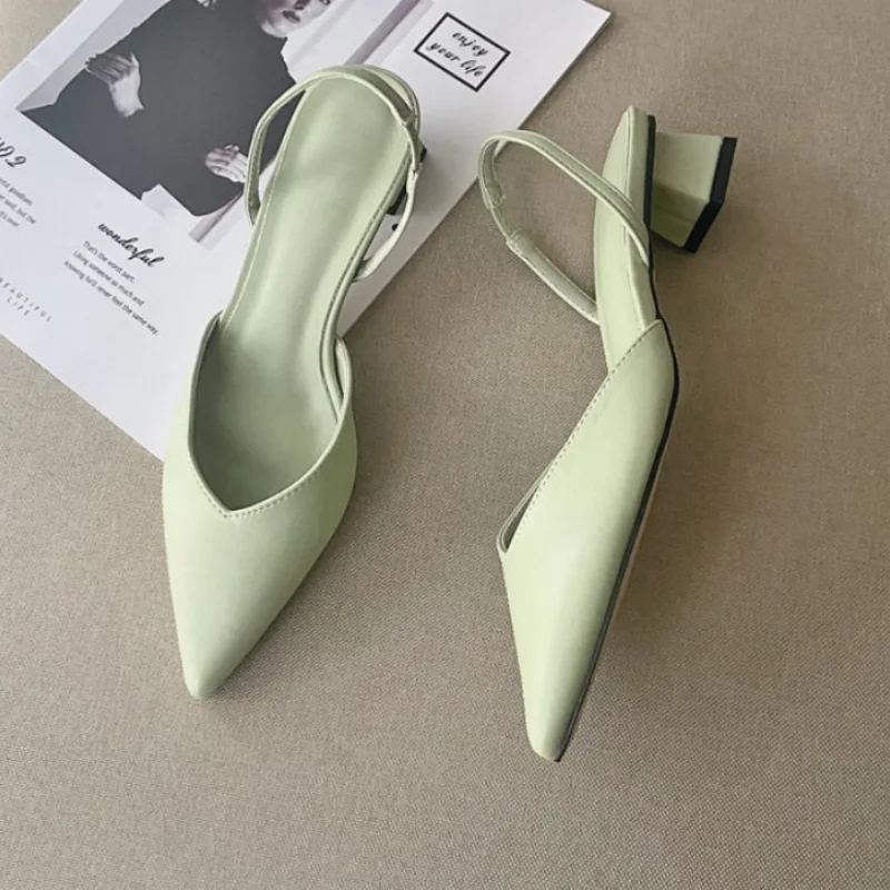 Shoes for Women Hot Sale Slingbacks Women's High Heels Shallow Mouth Office and Career Sexy Slip-on Toe Cap Gladiator Sandals