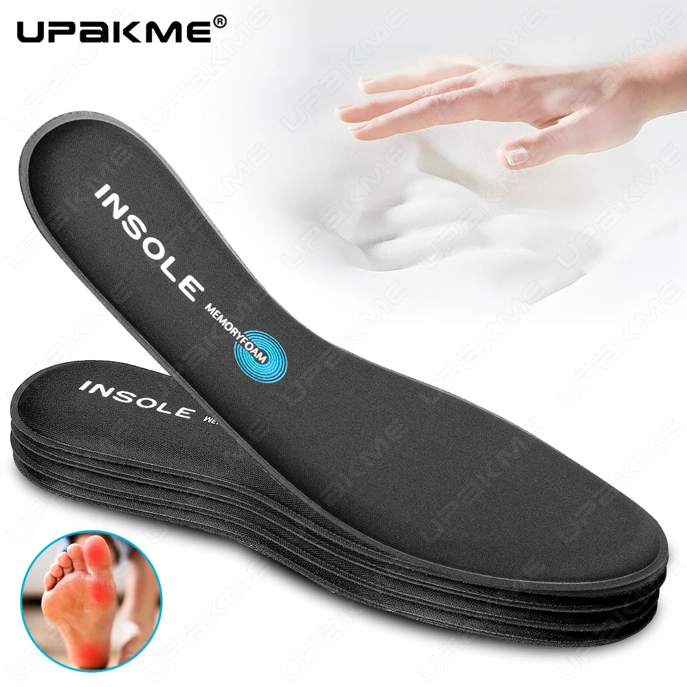 2 PCS Memory Foam Sports Insoles for Shoes Men Women Sports Antibacterial Deodorization Insoles Sweat Absorption Running Cushion