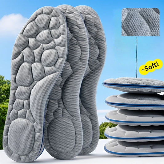 1/2 Pairs Soft Massage Memory Foam Insoles for Sport Running Shoes Sole Breathable Cushion Insoles Pad Feet Orthopedic Insoles