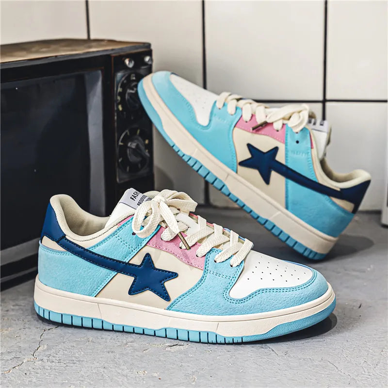Fashionable men's and women's sports sneakers, breathable casual sneakers, rubber outsole, outdoor street large size