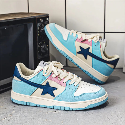 Fashionable men's and women's sports sneakers, breathable casual sneakers, rubber outsole, outdoor street large size