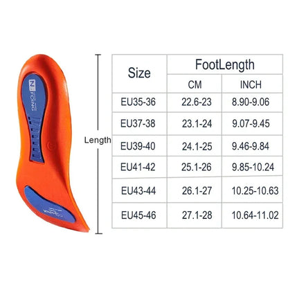Orthotic Insole Arch Support Flatfoot Running Insoles for Shoes Sole Orthopedic Insoles Shock-absorbing sports insoles New style