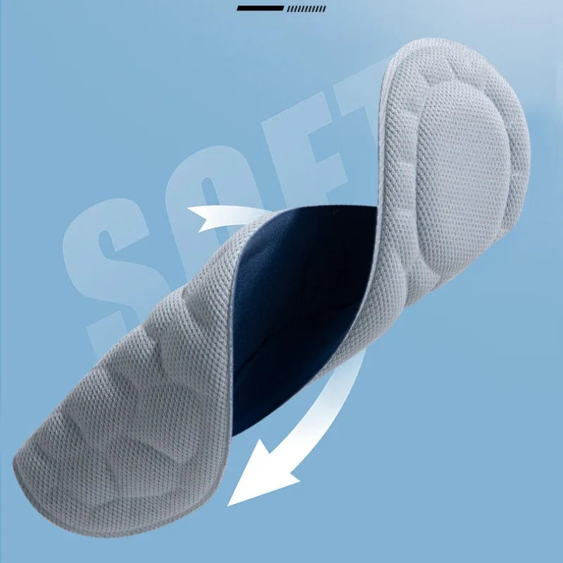 1/2 Pairs Soft Massage Memory Foam Insoles for Sport Running Shoes Sole Breathable Cushion Insoles Pad Feet Orthopedic Insoles