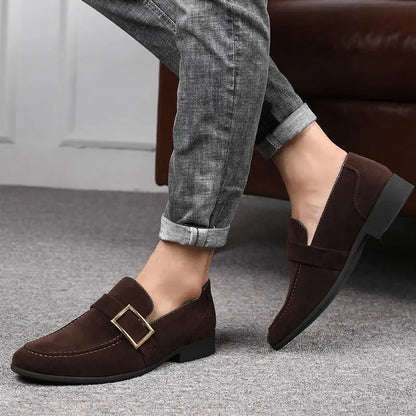 Casual Business Dress Shoes Man Pointed Toe Social Shoe for Men Suede Office Footwear High Quality Fashion 2024 Style New Party