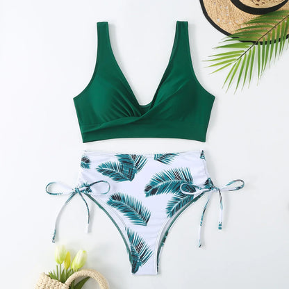 Swimsuit Women Trend Swimwear Female High Waisted Bikinis Sets Korean Swimming for Woman Bathing Suit Beachwear