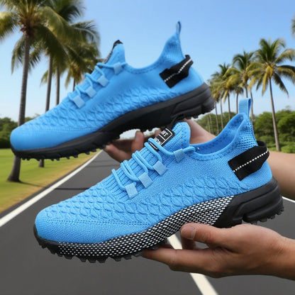 New Lightweight Running Shoes for Men Breathable Designer Mesh Casual Sneakers Summer Lace-Up Male Outdoor Sports Tennis Shoes