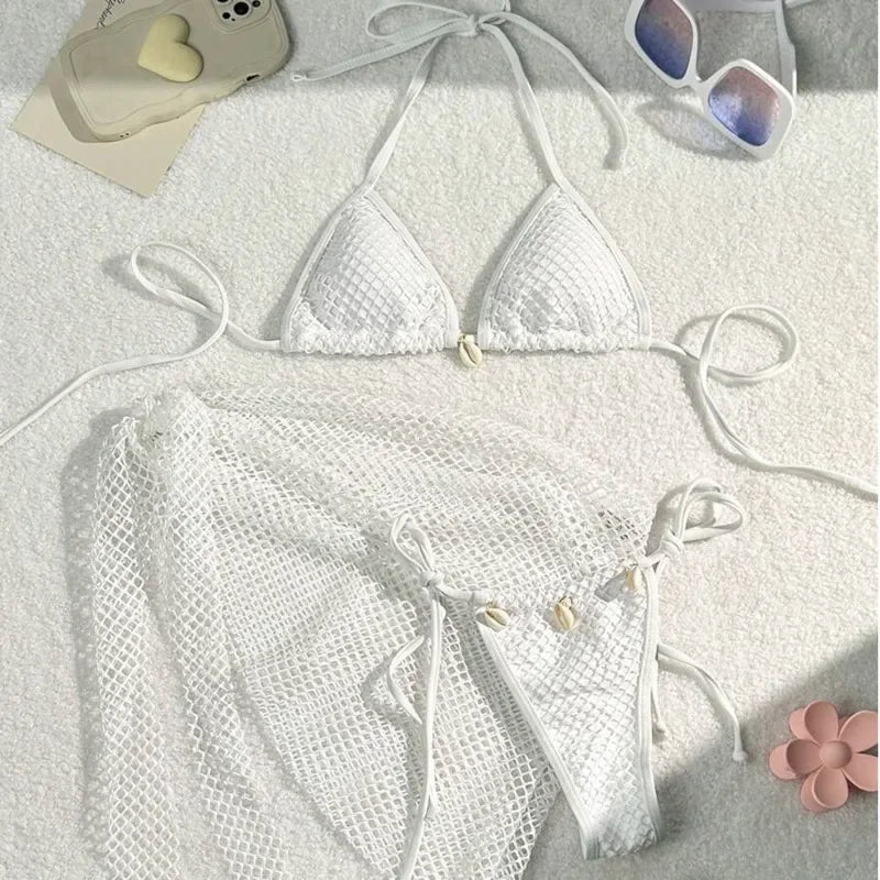 Sexy Bikinis Female Swimsuits Women's Three-Piece Swimwear Beach Swim Wear Bathing Suits Brazilian Bikini Set Pool Bather