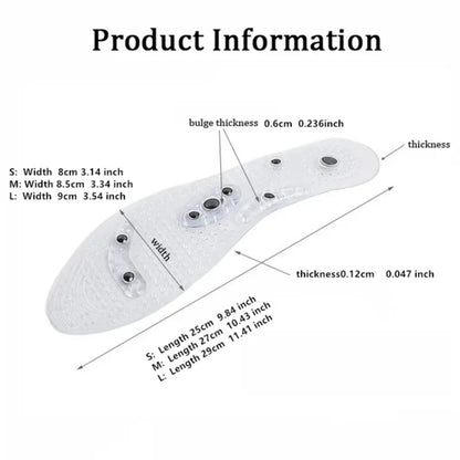 Magnetic Therapy Massage Insoles For Shoes Foot Acupressure Enhanced Magnetic Insole Point Therapy Feet Body Detox Pad Women Men