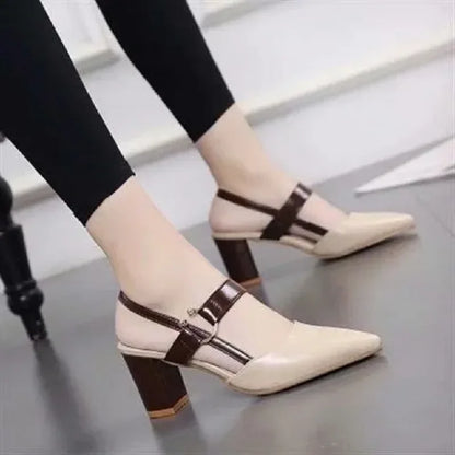 Women Light Weight Yellow Open Toe Comfort Spring Summer High Heel Shoes Lady Elegant Black Sandals for Home & Beach E1105