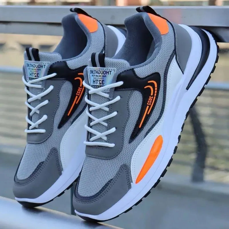 2025 Men's Casual Shoes Fashionable Breathable Sports Wear-resistant Running Shoes Outdoor Walking Training Tennis Shoes