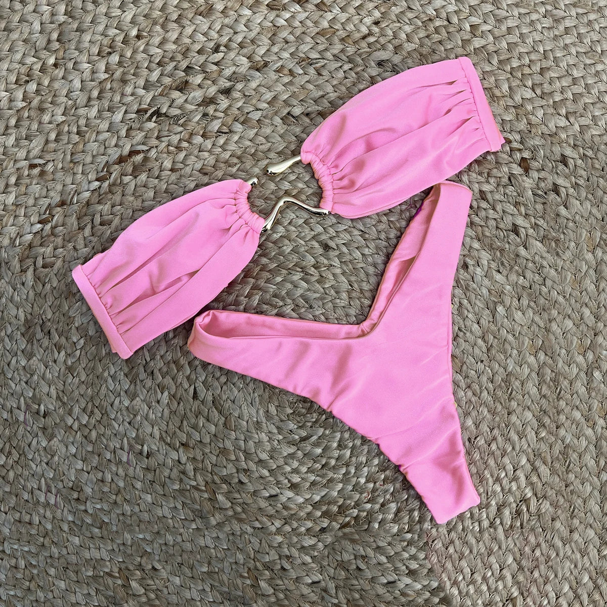 Push Up Bikinis Sexy Women Swimsuits 2024 Swimwear Female Brazilian Bandeau Bikini Set Bathing Suit Swimming Suits Beachwear