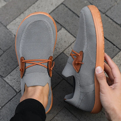 Men's Wide Toe Walking Sneakers Comfortable Lightweight Casual Running Sneakers 2025 Summer Non-Slip Minimalist Walking Shoes