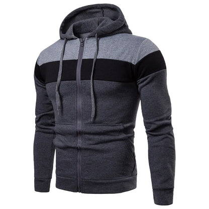 Men's Hoodie Black White Army Green Red Hooded Color Block Fleece Cool Casual Winter Clothing Apparel Hoodies Sweatshirts
