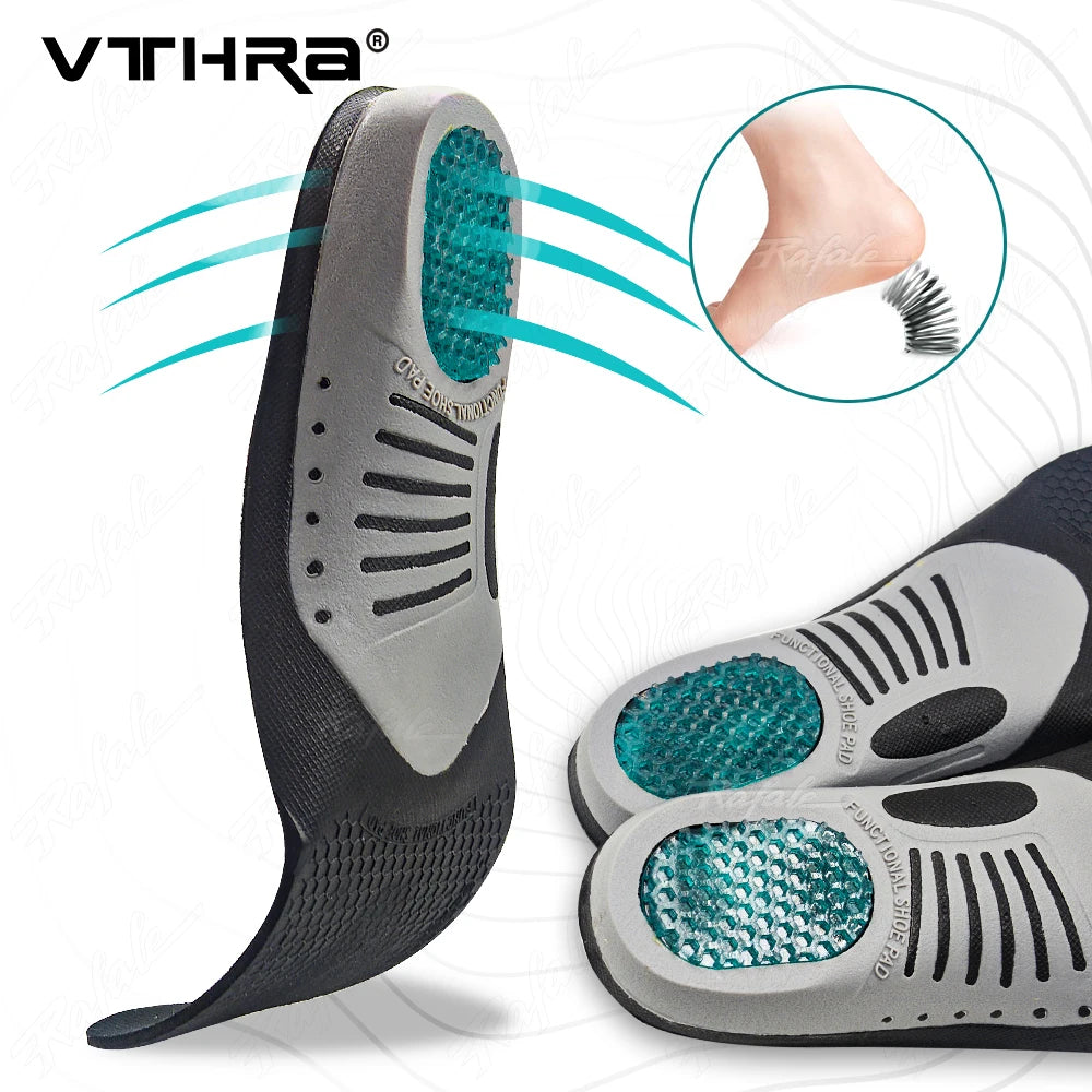 VTHRA Best Orthotic Gel Insole Pad Orthopedic Flat Foot Health Sole For Shoe Insert Arch Support Pad For Plantar Fasciiti Unisex