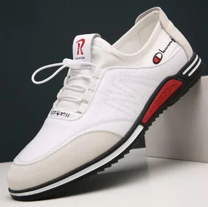 Men's Casual Shoes Soft Soled Sneakers Business Leather Shoes New Men Fashion Lightweight Flats Comfortable Non Slip Sports Shoe