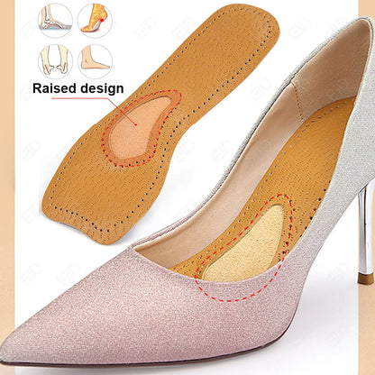 Leather Self-adhesive arch support  Insoles for Women High-heels Sandals Anti Slip Breathable Sweat-absorbent Shoe Pad Stickers