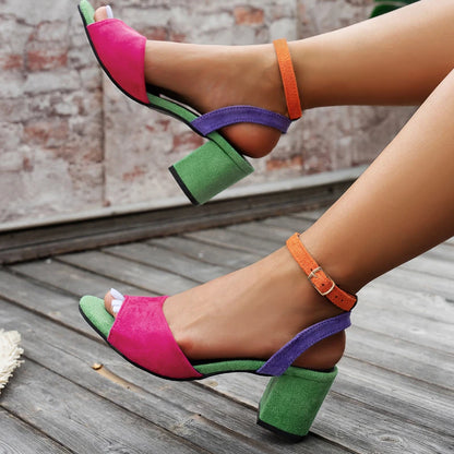 Women Sandals New Fashion High Heels Sandals Sexy Big Size Sandals Women Strap High Quality Shoes for Women Sandalias De Mujer