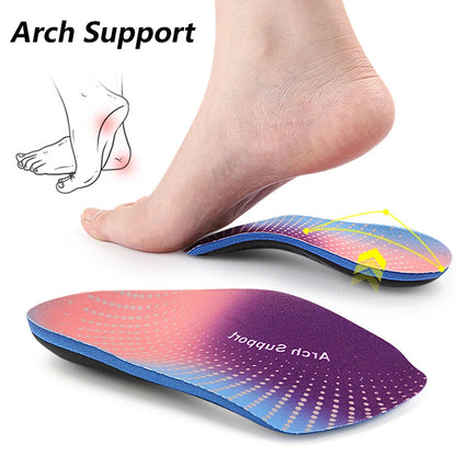New Orthopedic Insoles Orthotics Flat Foot Health Sole Pad Insert Arch Support Pad For Plantar Fasciitis Feet Care Insoles