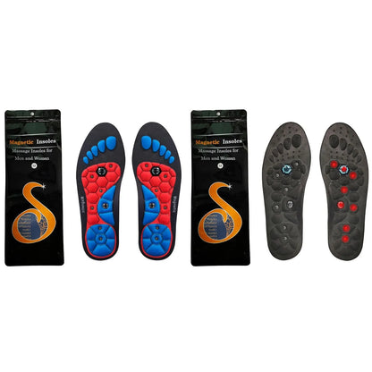 1 Pair Acupressure Foot Insoles for Men Women Orthopedic Gel Magnetic Shoe Inserts Magnet Technology Support Insole ﻿