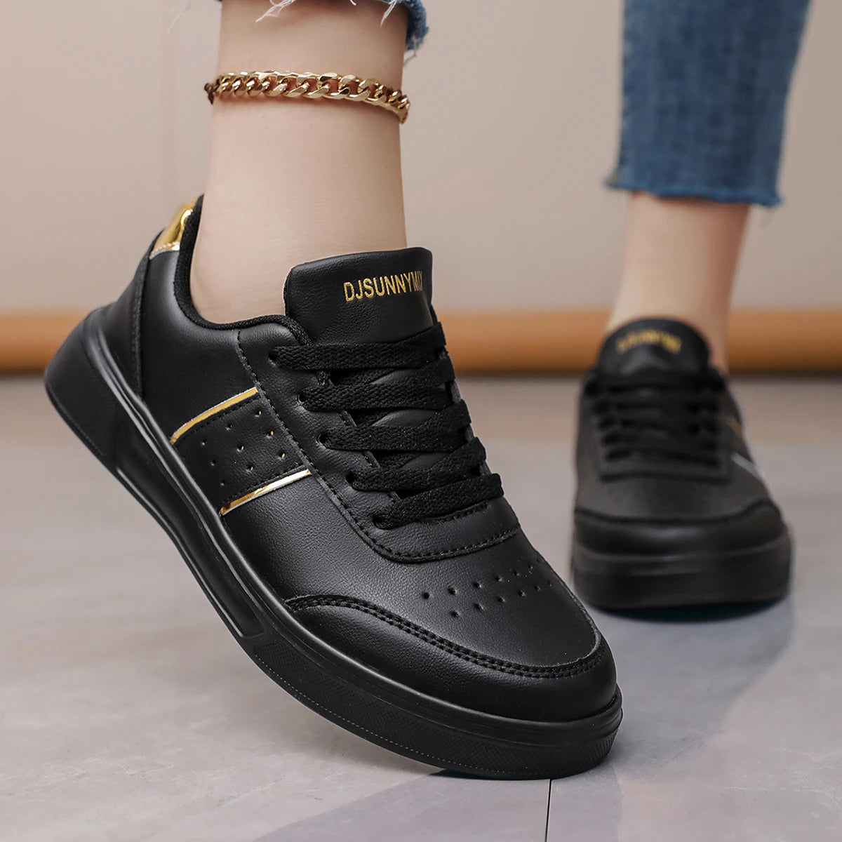 Women Sneakers Summer Casual Walking Shoes Woman Flat Lace Up High Quality Sneakers Flat-bottomed Casual Shoes
