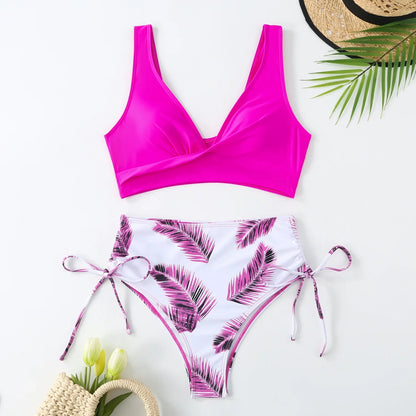 Swimsuit Women Trend Swimwear Female High Waisted Bikinis Sets Korean Swimming for Woman Bathing Suit Beachwear