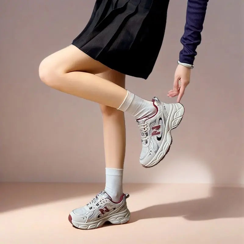 New Fashion Low Top Breathable Clunky Sneakers