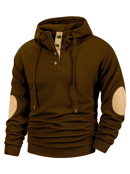 Men's Hoodies High Neck Spliced Loose Knit Retro Sweater Pullover Men Outdoor Casual Long Sleeve Sweatshirts Sweater Tops
