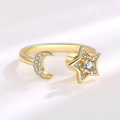 VENTFILLE 925 Sterling Silver Sunflower Diamond Zircon Rotatable Ring For Women Gift Relieve Stress Ring Jewelry Wholesale