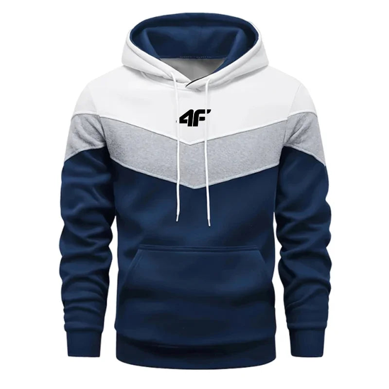 Hot Sales  Mens Tracksuit Clothing Fashion Tricolor Hooded Sweatshirts Printing Casual Jogging Sports Pullover 2025 Daily Tops