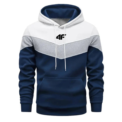 Hot Sales  Mens Tracksuit Clothing Fashion Tricolor Hooded Sweatshirts Printing Casual Jogging Sports Pullover 2025 Daily Tops