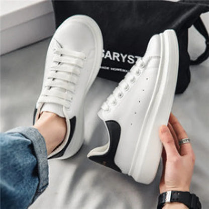 Spring New McQueen White Sneakers for Men and Women Couples Shoes2025Summer Breathable Season Comfortable Sneaker